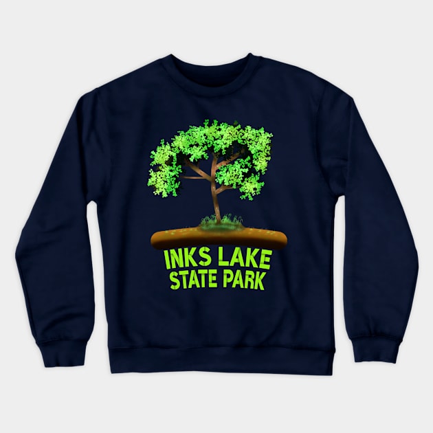 Inks Lake State Park Crewneck Sweatshirt by MoMido